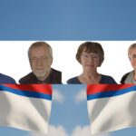 Nevndin flagg bakgrund
